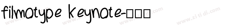 filmotype keynote字体转换